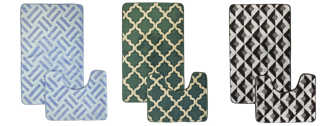 Новые комплекты ковриков для ванной комнаты FIESTA