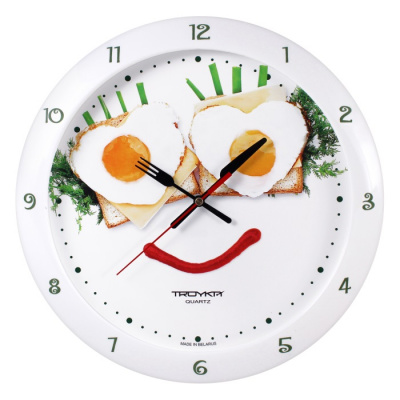 11110133 белый D290мм Часы настенные TROYKATIME