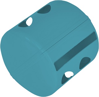 Держатель для туалетной бумаги Keeplex Light 13,4х13х12,4см голубой KL1512ЛМ-ГВ8 (24) 