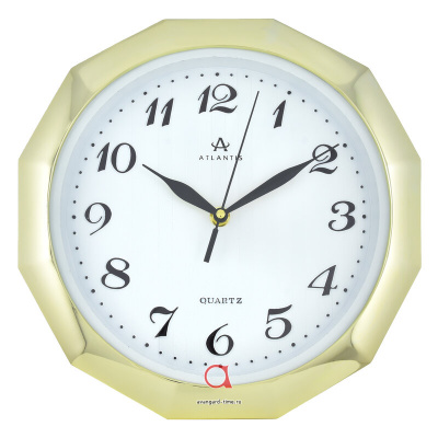 6021-TLD  white dial 270x45x270мм Часы настенные Atlantis 