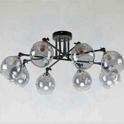 2052 CR+BK+GR 8х60W E27 D800 Светильник потолоный (2)