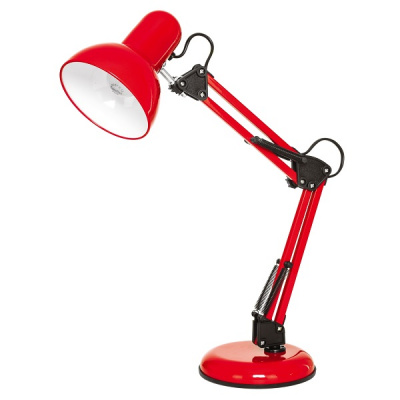 811RD Е27 Н500 Лампа настольная Красная на подставке