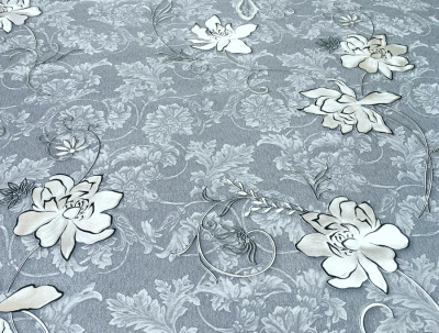 GW-21609 Клеенка Жемчуг с принтом на тканевой основе 1,37м*20м (20) (TS-10DB)