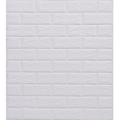 3D Панель самоклеящаяся Super Stick 3D Кирпич белый ZW-01/R1 70*77см (3мм) (10!!!)