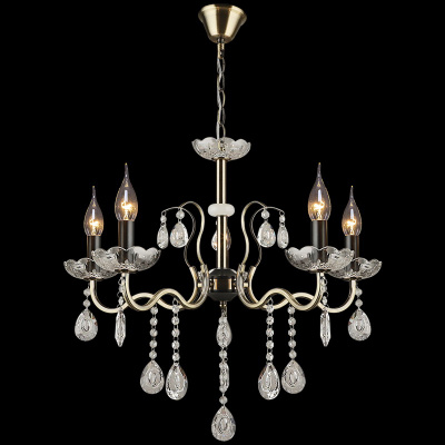 03804-0.4-05 AB+BK Е14 Светильник потолочный с хрусталём (1)