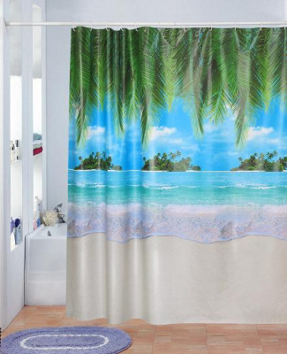 Штора для ванны ПВХ AQUA-PRIME AQP.07.010D1 180х180см (Тайвань)