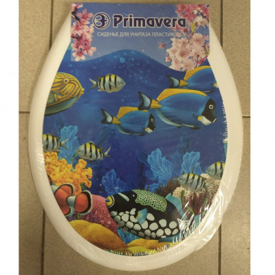 Сиденье для унитаза Prima Vera "КЛАССИК" с рис. Подводный мир (10)