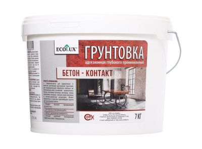 Грунтовка ECOLUX Бетон-Контакт 7,0 кг. (1)