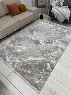 Ковер AFINA 1,6*2,3 прямой 9012A - GREY / BEIGE