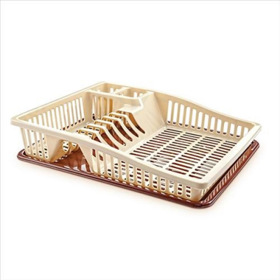 Сушка для посуды DDStyle СТЕП  мал. молочный-кофе 07107 (24) @С Сушка для посуды DDStyle СТЕП  мал. молочный-кофе 07107 (24) @С