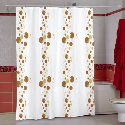 Штора для ванны MIRANDA BUBBLE (бежевый) 180*200см 