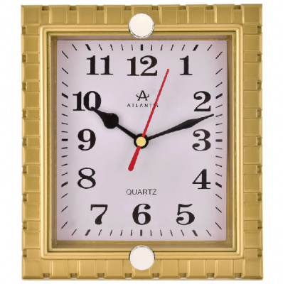 5999-TLD  gold 165x145x36мм Часы настенные Atlantis