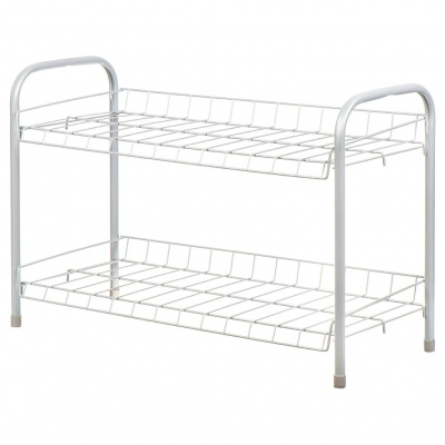 Этажерка для обуви НИКА разборная низкая (660*280*440мм, 2 полки, 4 уровня) ЭТ3/МС матовый серая