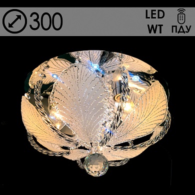 55647/300 CR хром 3х40W E14 LED-WT ПДУ Светильник потолочный (1)