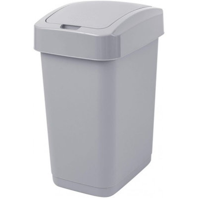 Контейнер (урна) для мусора Step 25 л серый крышка-клапан SC480711025 (4)