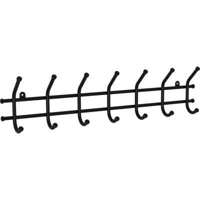 Вешалка настенная "Норма 7" черный (ЗМИ) ВН 66 Ч