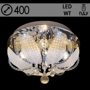 55728/400 CR 4х40W E14 LED-WT ПДУ d400 Светильник потолочный (1)