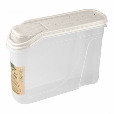 Ёмкость для сыпучих продуктов 1,5л (Бежевый флэк) (24) "Бытпласт" Арт.43122183500 Ёмкость для сыпучих продуктов 1,5л (Бежевый флэк) (24) "Бытпласт" Арт.43122183500