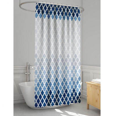 Штора для ванны Delly полиэстер 170*180см (12 колец) XQ-201