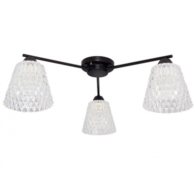 1630/3 Черный Е27 Светильник потолочный (1) 21 Век