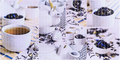 Панель ПВХ листовая 0,3мм Мозайка Чайная церемония 0,95*0,48 [62]