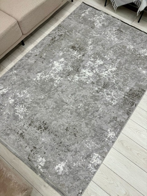 Ковер AFINA 0,8*1,5 прямой 0900A - GREY / GREY