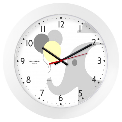 51510534 белый D305мм Часы настенные TROYKATIME