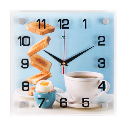 2525-038 Часы настенные "Приятный завтрак" Рубин