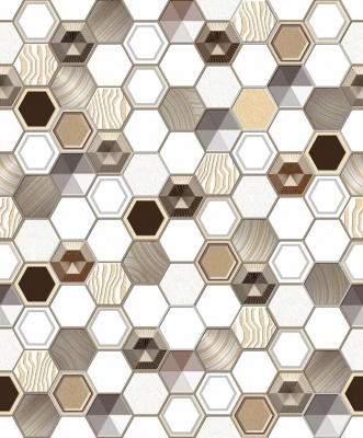 Обои 758007-12 Соты SEMRE (9) С31