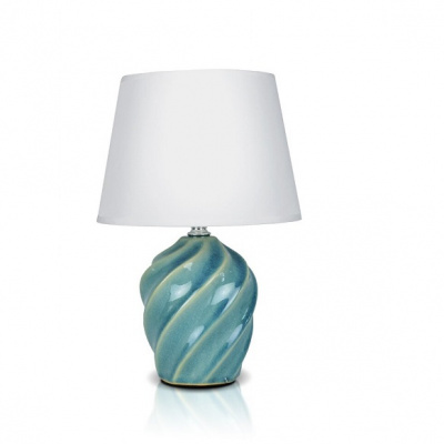 519LE-A Light blue+WT абажур H=30cм Лампа настольная (1)