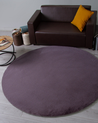 Ковер RABBIT LUXE 1,2*1,2 круглый PX2001 GRAY