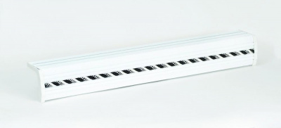 Карниз алюм. КД-136 ЕВРО 2,0м Кожа белая