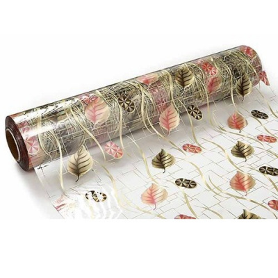 4341 Клеенка LASER 0,6м*20м (прозрачный фон) (толщина 0,6мм) (20)