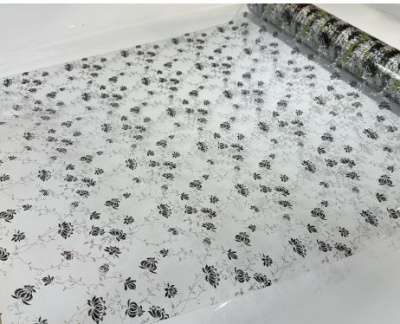 5094S Клеенка LASER 1,0м*20м (толщина 0,6мм) (20) (прозрачный фон)