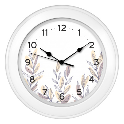 122211204 белый D300мм Часы настенные TROYKATIME