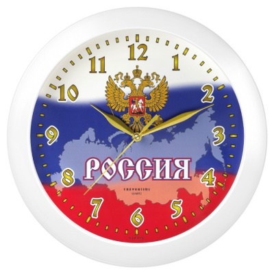 11110191 белый D290мм Часы настенные TROYKATIME