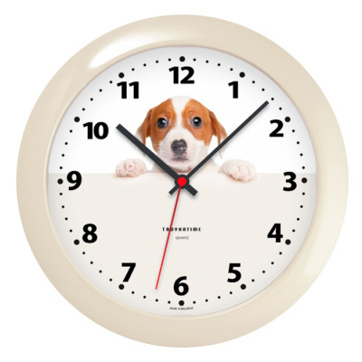 11135032 бежевый D290мм Часы настенные TROYKATIME