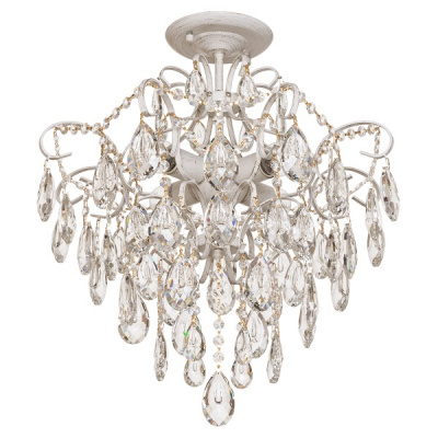 33068/4WG+WT Е27 Светильник потолочный с хрусталём (1)