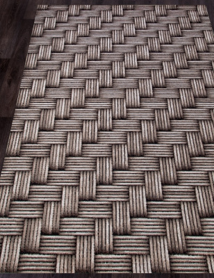 Ковер SIERRA 0,8*1,5 прямой D722 BEIGE-BROWN 2