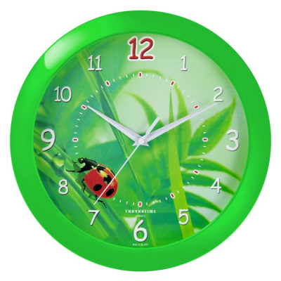 11121142 салатовый D290мм Часы настенные TROYKATIME