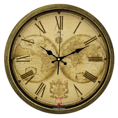 S616R48 antique gold 400x50x400мм Часы настенные Atlantis