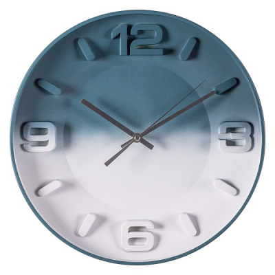 3303-001 Часы настенные d=33,5см синий+белый "Классика" Рубин