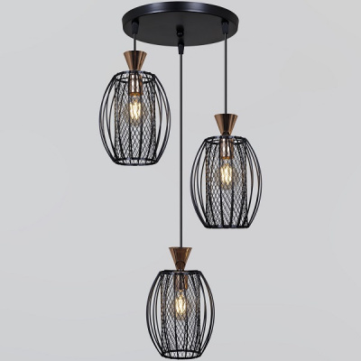 02203-0.9-03 BK Е27 H900 3х40W Светильник подвесной (1)