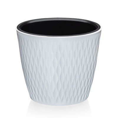 Кашпо "Kerama" 8,5л белый Э-497 (14)