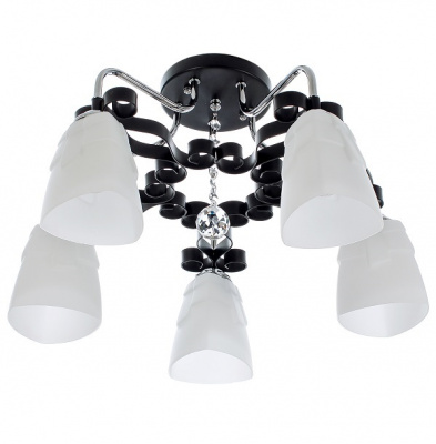 90259/5CR+BK Е27 60W Светильник потолочный (1)