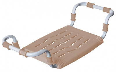 Сиденье для ванны Nika пластиковое раздвижное (металлический каркас) СВ5/бежевый (10) 