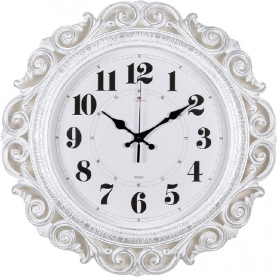 4126-004 Часы настенные круг ажурный D40,5см "Классика" Рубин