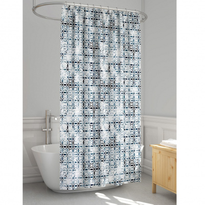 Штора для ванны Delly полиэстер 170*180см (12 колец) XQ-450
