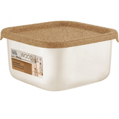 Контейнер для продуктов Sugar&Spice Wood 0,4л с гибкой крышкой SE167910624 (18)  Контейнер для продуктов Sugar&Spice Wood 0,4л с гибкой крышкой SE167910624 (18)