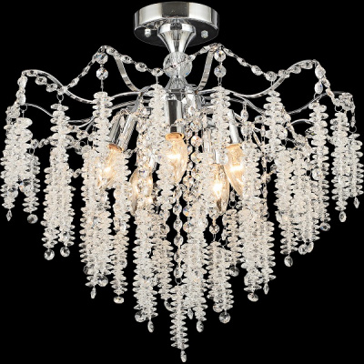 08720-0.3-05CH D500 5хЕ14 Светильник потолочный с хрусталём (1)